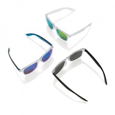 Logo trade promotional items image of: Gleam RCS recycled PC mirror lens sunglasses