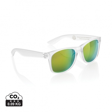 Logo trade promotional giveaway photo of: Gleam RCS recycled PC mirror lens sunglasses