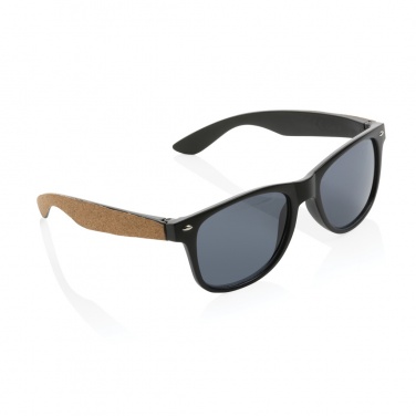 Logotrade promotional gift picture of: GRS recycled PC plastic sunglasses with cork