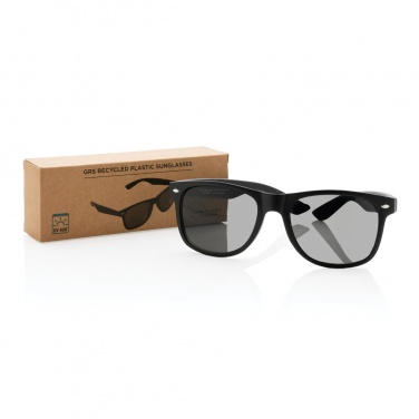 Logo trade promotional giveaways image of: GRS recycled PC plastic sunglasses