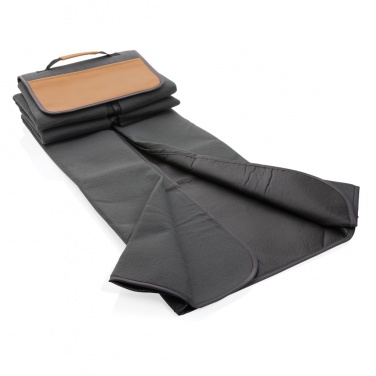 Logotrade corporate gift image of: Impact AWARE™ RPET picnic blanket with PU cover