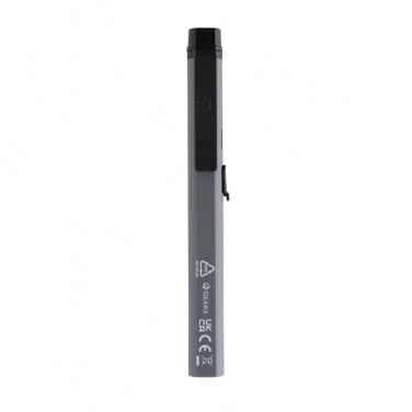 Logo trade promotional item photo of: Gear X RCS recycled plastic USB rechargeable pen light
