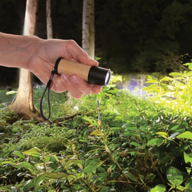 Logotrade advertising products photo of: Bamboo and RCS certfied recycled plastic torch