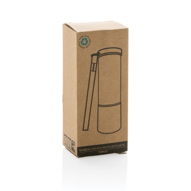 Logotrade promotional merchandise image of: Bamboo and RCS certfied recycled plastic torch