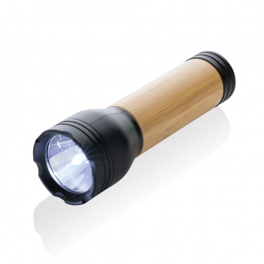 Logotrade advertising products photo of: Lucid 3W RCS certified recycled plastic & bamboo torch