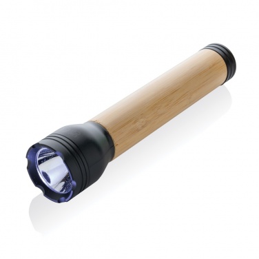 Logo trade promotional giveaways picture of: Lucid 5W RCS certified recycled plastic & bamboo torch