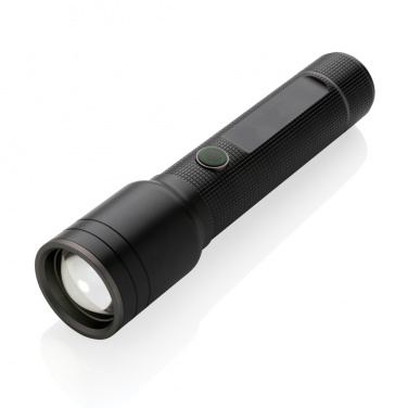 Logotrade promotional item image of: RCS recycled aluminum USB-rechargeable heavy duty torch