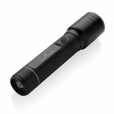 Logo trade promotional products picture of: RCS recycled aluminum USB-rechargeable heavy duty torch