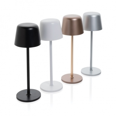 Logotrade promotional gift image of: Zenic RCS recycled plastic USB re-chargable table lamp