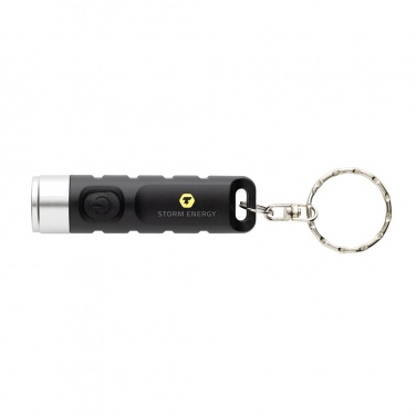 Logotrade advertising products photo of: Globix RCS recycled plastic USB re-chargeable keychain torch