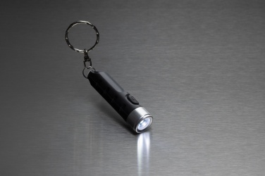 Logotrade promotional product picture of: Globix RCS recycled plastic USB re-chargeable keychain torch