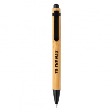 Logo trade promotional gifts image of: Bamboo pen