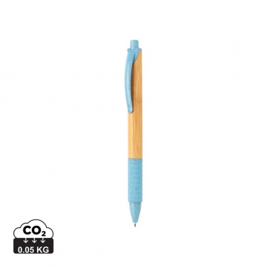 Logo trade promotional giveaways picture of: Bamboo & wheat straw pen