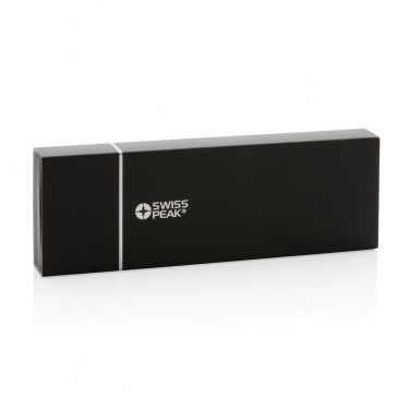 Logo trade promotional item photo of: Swiss Peak deluxe pen set in PU pouch
