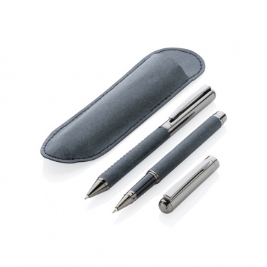 Logotrade promotional item picture of: Recycled leather pen set
