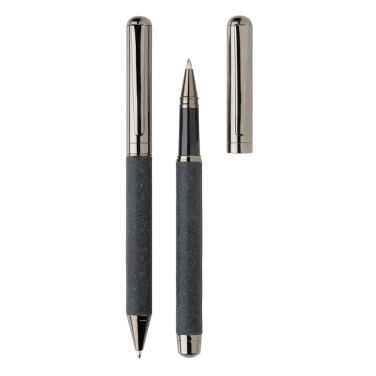 Logotrade advertising product image of: Recycled leather pen set