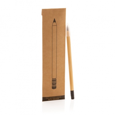 Logotrade promotional item image of: Bamboo infinity pencil with eraser