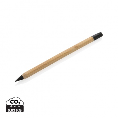 Logo trade corporate gifts picture of: Bamboo infinity pencil with eraser