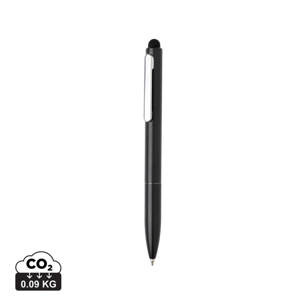 Logotrade promotional gifts photo of: Kymi RCS certified recycled aluminium pen with stylus