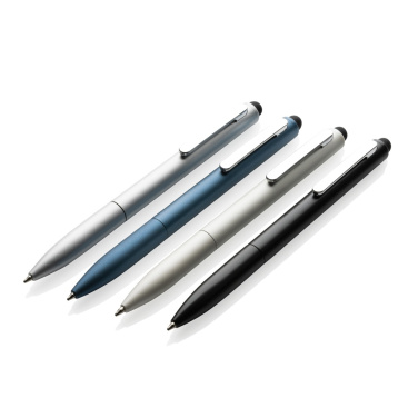 Logotrade promotional products photo of: Kymi RCS certified recycled aluminium pen with stylus