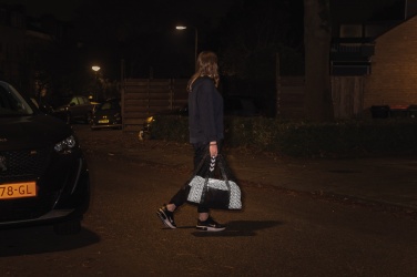 Logotrade promotional item picture of: AWARE™ RPET Reflective weekend bag