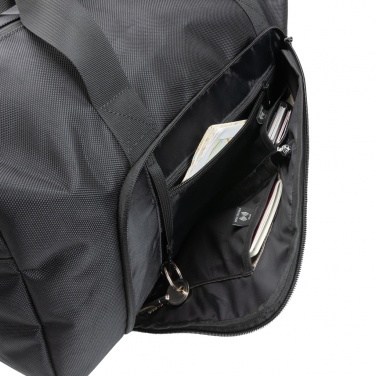 Logotrade advertising products photo of: Swiss Peak AWARE™ RPET Voyager weekend bag