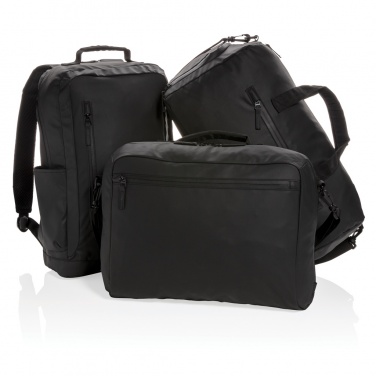Logo trade corporate gift photo of: Fashion black weekend bag PVC free
