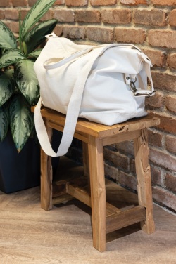 Logotrade promotional item image of: Kezar AWARE™ 500 gsm recycled canvas deluxe weekend bag