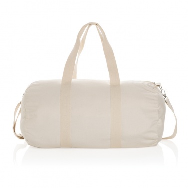 Logo trade corporate gift photo of: Impact Aware™ 285gsm rcanvas duffel bag undyed