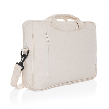 Logo trade advertising products image of: Laluka AWARE™ recycled cotton 15.4 inch laptop bag