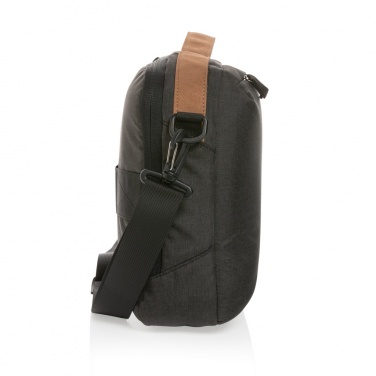 Logo trade promotional merchandise image of: Impact AWARE™ 300D two tone deluxe 15.6" laptop bag