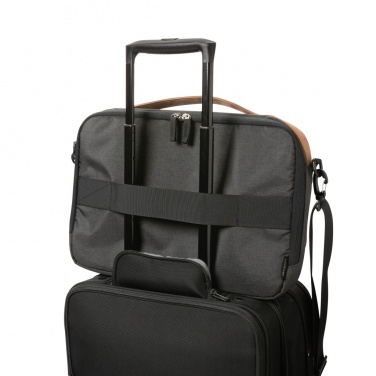 Logotrade promotional item image of: Impact AWARE™ 300D two tone deluxe 15.6" laptop bag