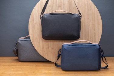Logo trade promotional merchandise picture of: Impact AWARE™ 300D two tone deluxe 15.6" laptop bag