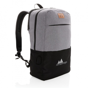 Logotrade corporate gifts photo of: Modern 15.6" USB & RFID laptop backpack PVC free
