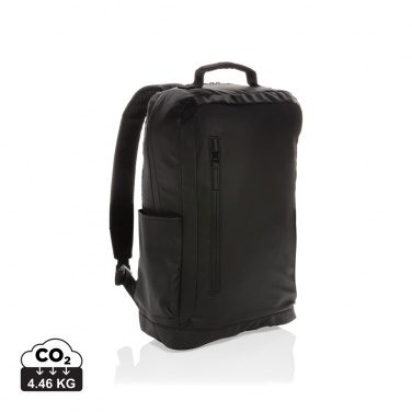 Logo trade promotional giveaway photo of: Fashion black 15.6" laptop backpack PVC free