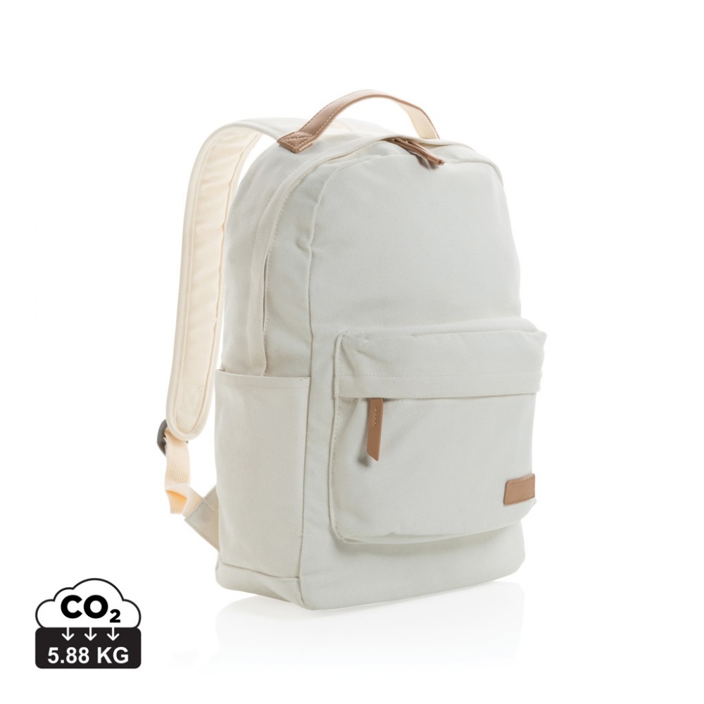 Logo trade promotional product photo of: Impact AWARE™ 16 oz. recycled canvas backpack