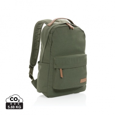 Logo trade promotional merchandise image of: Impact AWARE™ 16 oz. recycled canvas backpack