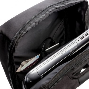 Logo trade advertising product photo of: Swiss Peak 15" anti-theft RFID & USB backpack PVC free