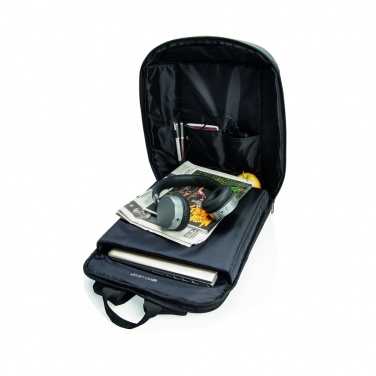 Logo trade promotional merchandise picture of: Madrid anti-theft RFID USB laptop backpack PVC free
