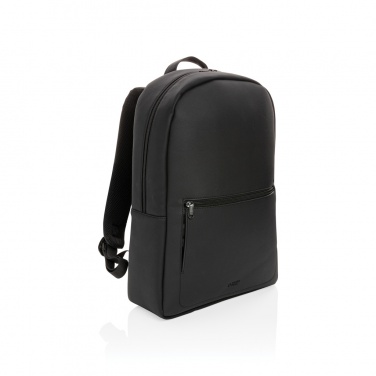 Logotrade advertising products photo of: Swiss Peak deluxe PU laptop backpack PVC free