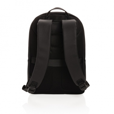 Logo trade promotional products picture of: Swiss Peak deluxe PU laptop backpack PVC free