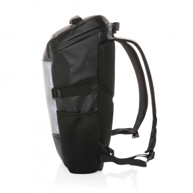 Logo trade advertising product photo of: PU high visibility easy access 15.6" laptop backpack