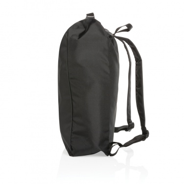 Logotrade corporate gift picture of: Impact AWARE™ RPET lightweight rolltop backpack