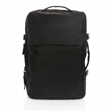 Logo trade promotional merchandise photo of: Swiss Peak AWARE™ RPET 15.6' expandable weekend backpack