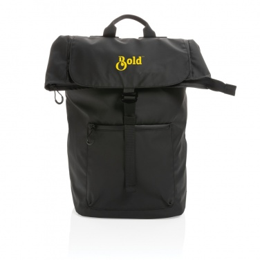 Logo trade corporate gift photo of: Impact AWARE™ RPET water resistant 15.6" laptop backpack