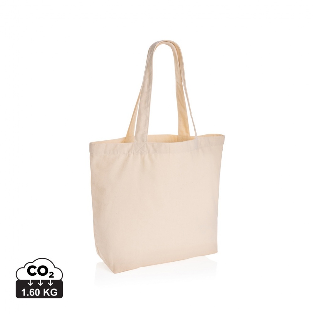 Logotrade promotional items photo of: Impact Aware™ 240 gsm rcanvas shopper w/pocket undyed
