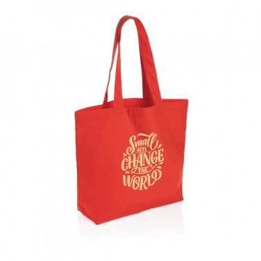 Logo trade corporate gifts picture of: Impact Aware™ 240 gsm rcanvas shopper w/pocket