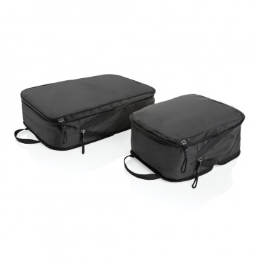 Logo trade promotional merchandise image of: Swiss Peak Ridge AWARE™ RPET compression travel cubes 2pc