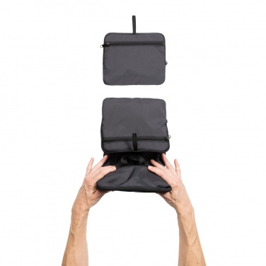 Logotrade promotional product picture of: Dillon AWARE™ RPET foldable classic backpack