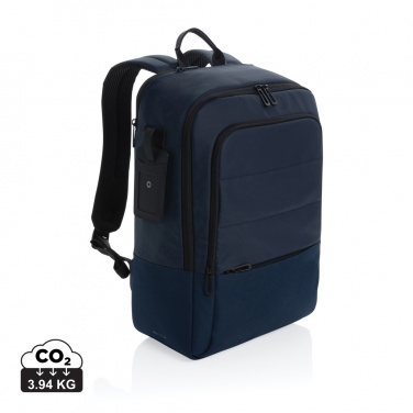 Logo trade corporate gifts image of: Armond AWARE™ RPET 15.6 inch deluxe laptop backpack